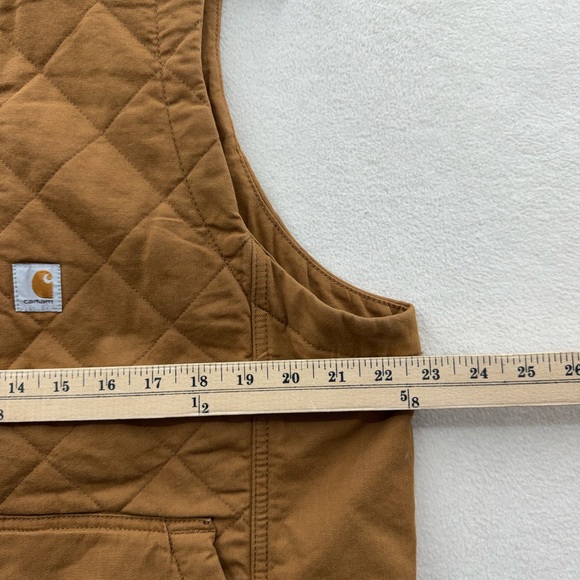 Carhartt Women’s XL Rugged Flex Relaxed Fit Quilted Snap Vest - Picture 6 of 9